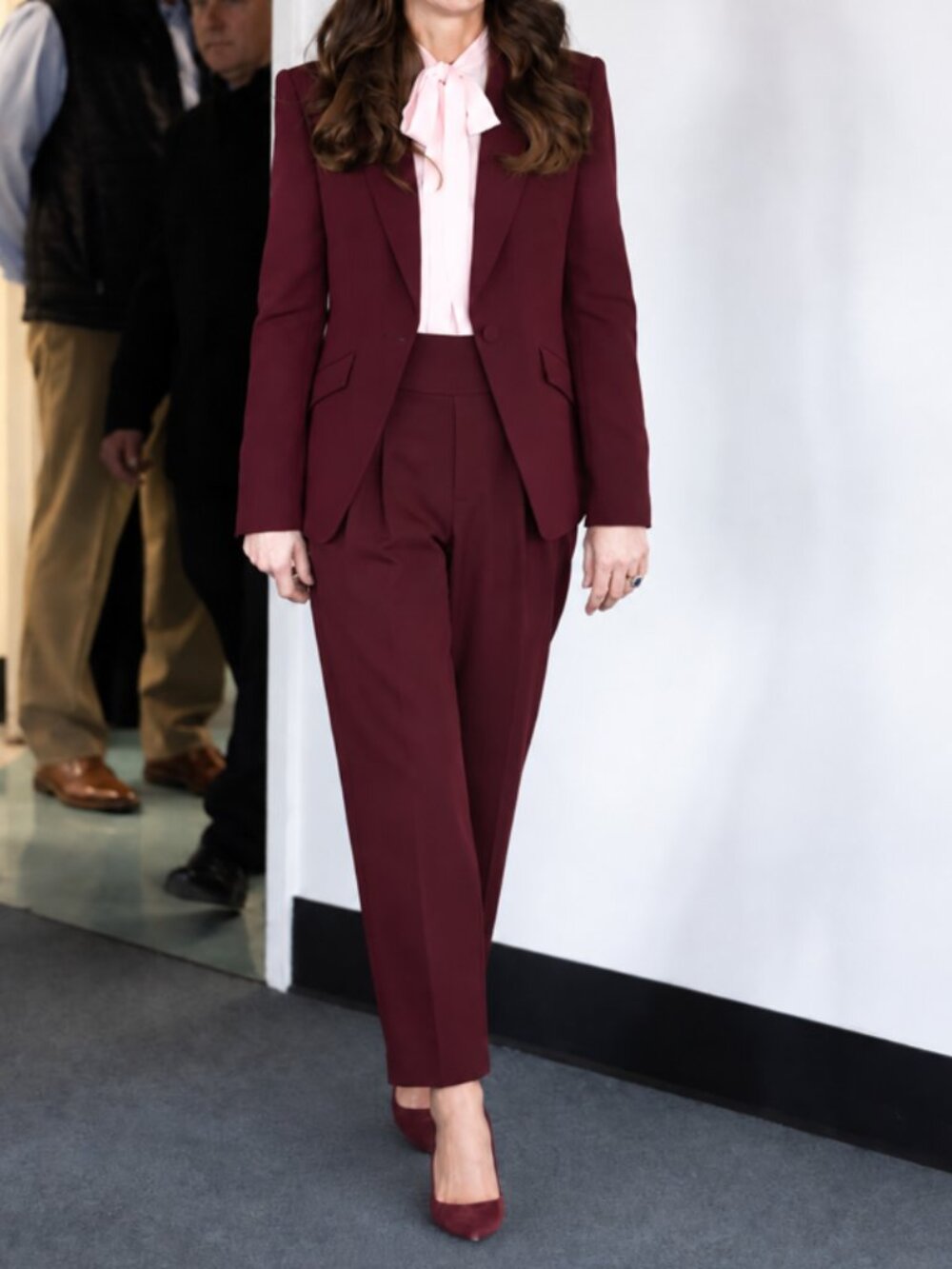 NWT ASOS Straight Leg Dress Pants Deep Burgundy Size 6